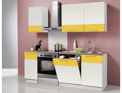 Кухня Базис Linecolor-05 2.1 метра (желтая)